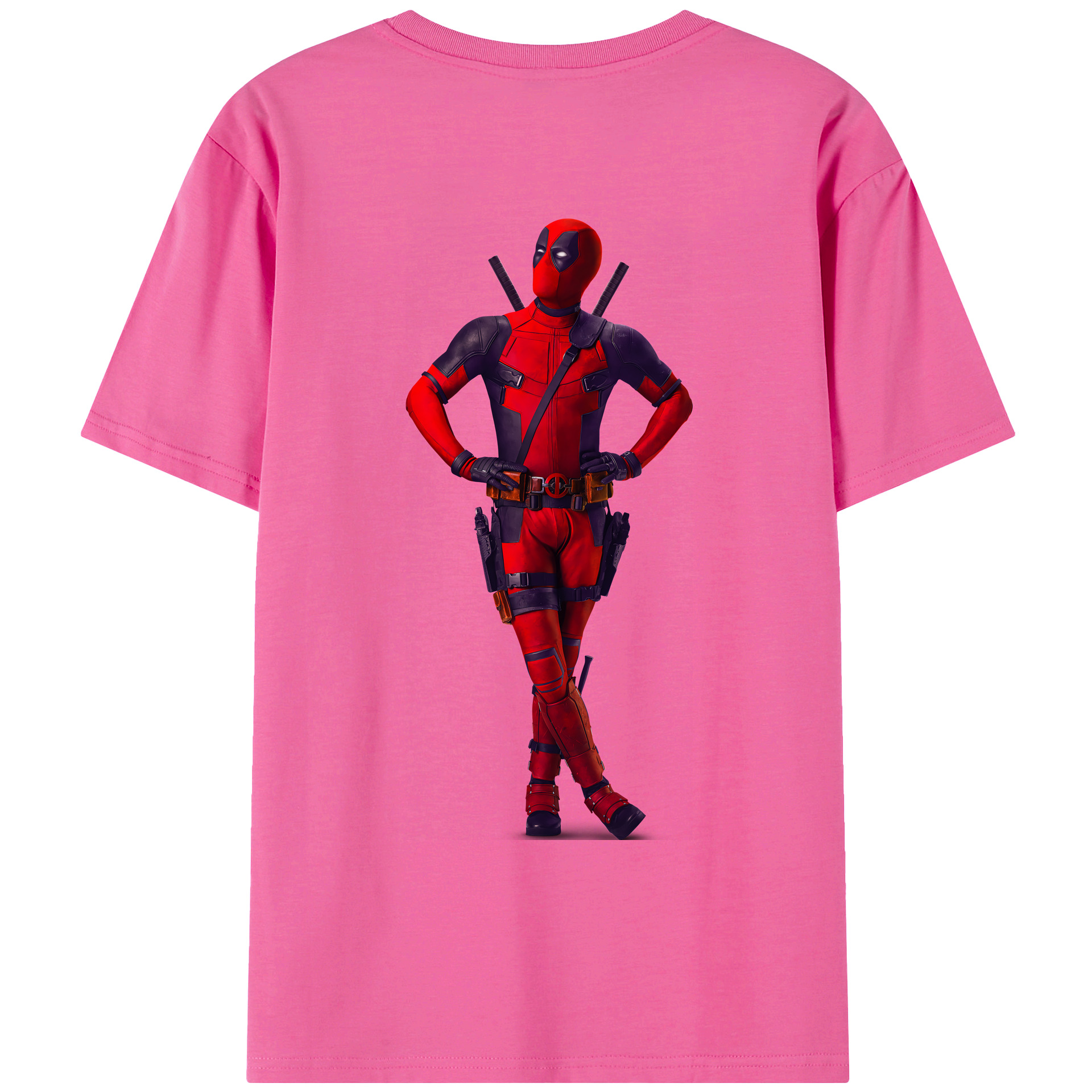 （画像用） Deadpool デッドプール レディース半袖Tシャツ(バックプリント)